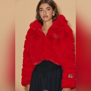 Forever 21 faux fur coat